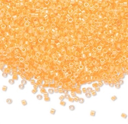 Seed beads, Delica 11/0, neon sun yellow, 7,5 gram. DB2032V